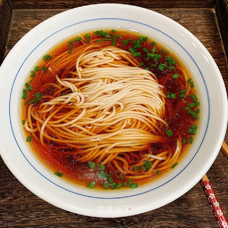 Nouilles au legum avec soupe